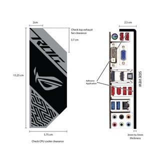 Pc Mods: Customized Acrylic motherboard i/o cover | Shopee Philippines
