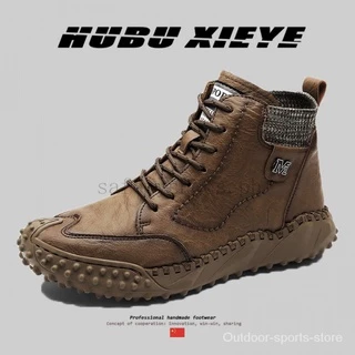Martin Boots Men's High-top British Style Boots Tooling Boots Autumn Motorcycle Leather Boots Rider Boots Winter Men's Shoes main image 1