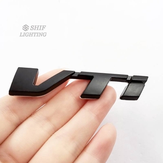 1 x Metal Small Size VTI Logo Letter Car Decorative Rear Trunk Emblem ...
