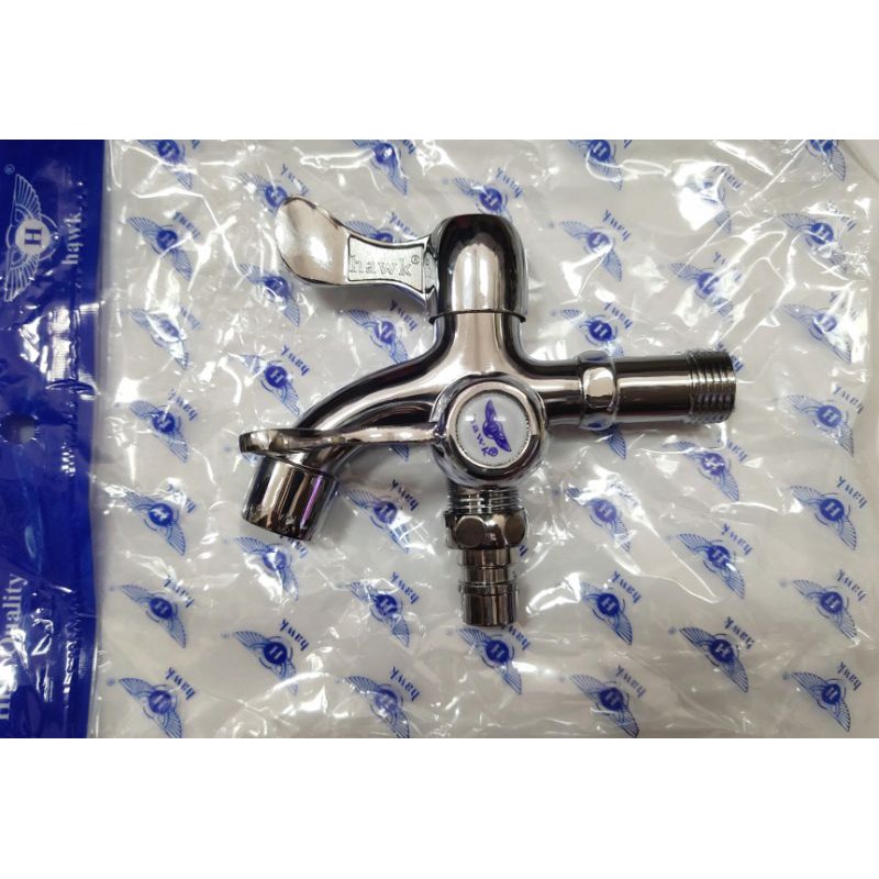 Hawk chrome 2 way dual shower faucet (with 1 tapelon) | Shopee Philippines