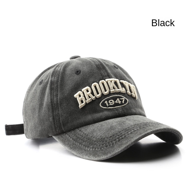 Brooklyn 1947 vintage cap for men embroided cotton baseball cap for ...