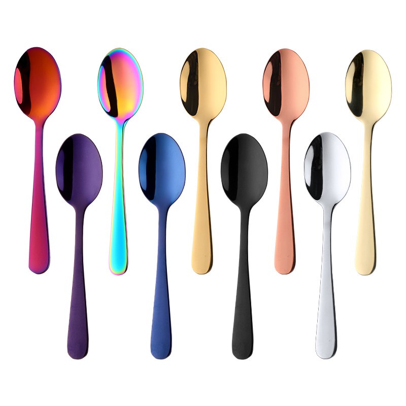 4pcs/set 304 Stainless Steel Heat-resistant Spoon Coffee Teaspoons ...