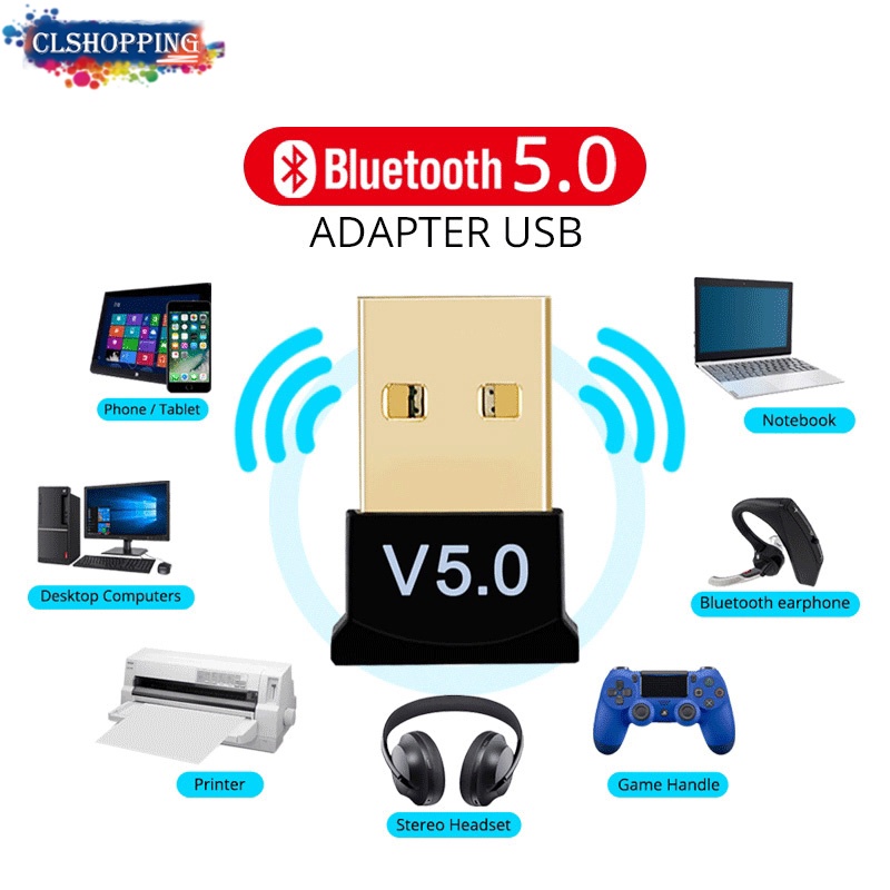 USB Bluetooth Adapters BT 5.0 USB Wireless Computer Adapter Audio
