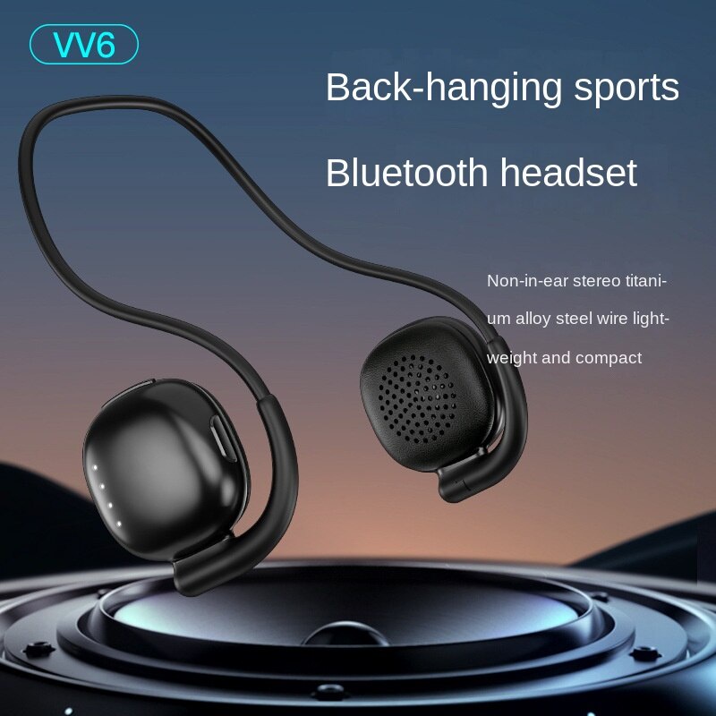 VV6 Bluetooth 5.0 set Ear Hook High Quality Bass Builtin Microphone ...