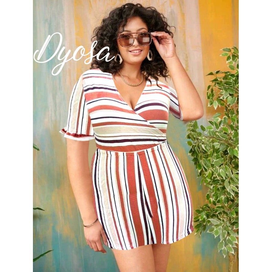 TRENDY CLOTHES.PH PLUS SIZE [DYESABELLA] ROMPER | Shopee Philippines