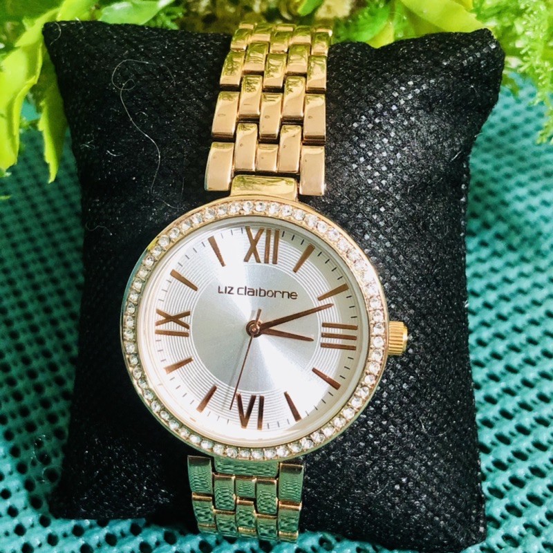 Liz claiborne shop rose gold watch