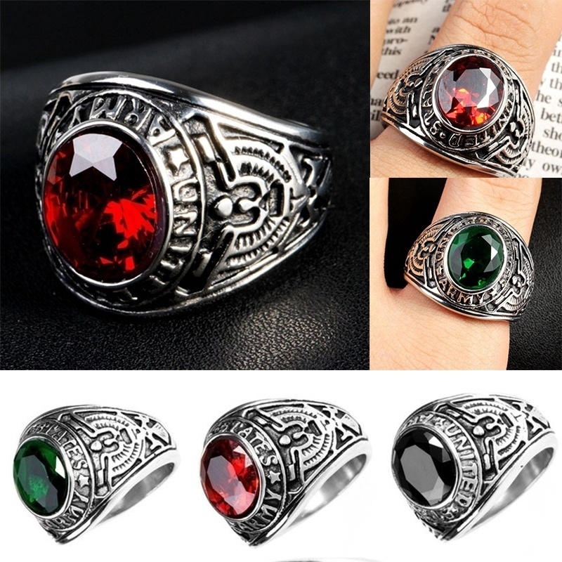 Vintage army rings top
