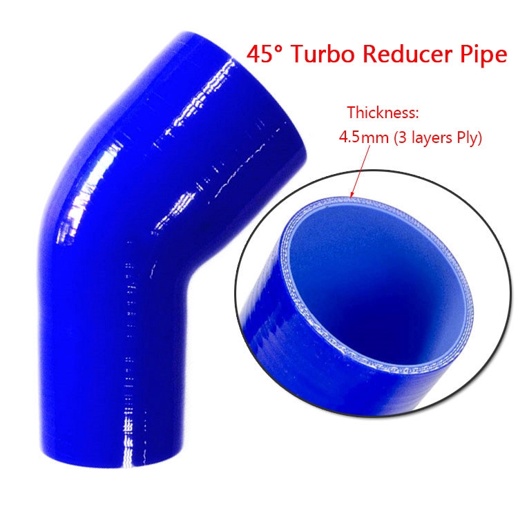 SAMO Universal 45 Degree Vacuum Silicone Reducer Hose Car Air Intake ...