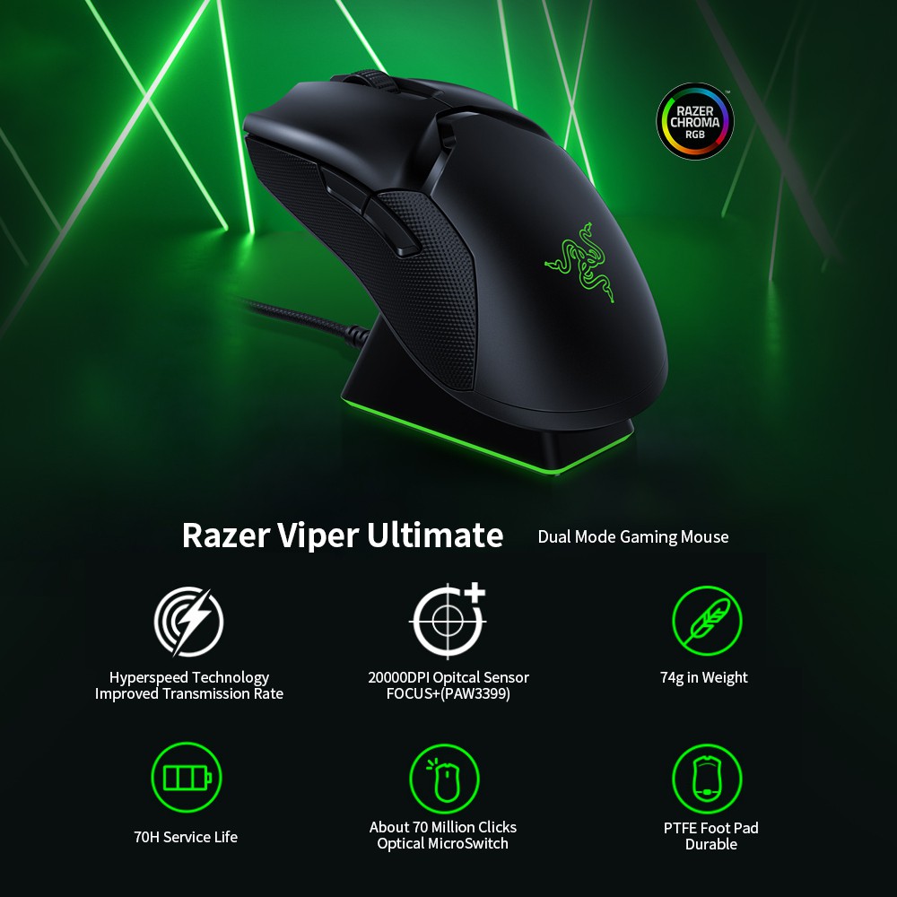 Razer viper ultimate wireless best sale gaming mouse