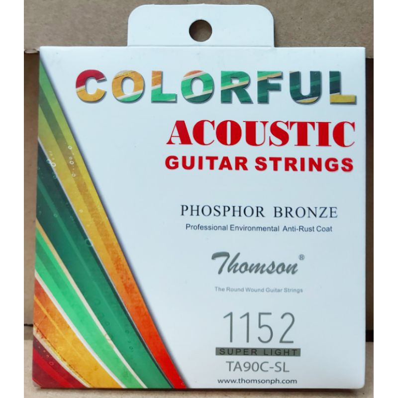 Thomson Colorful Acoustic Guitar Strings | Shopee Philippines