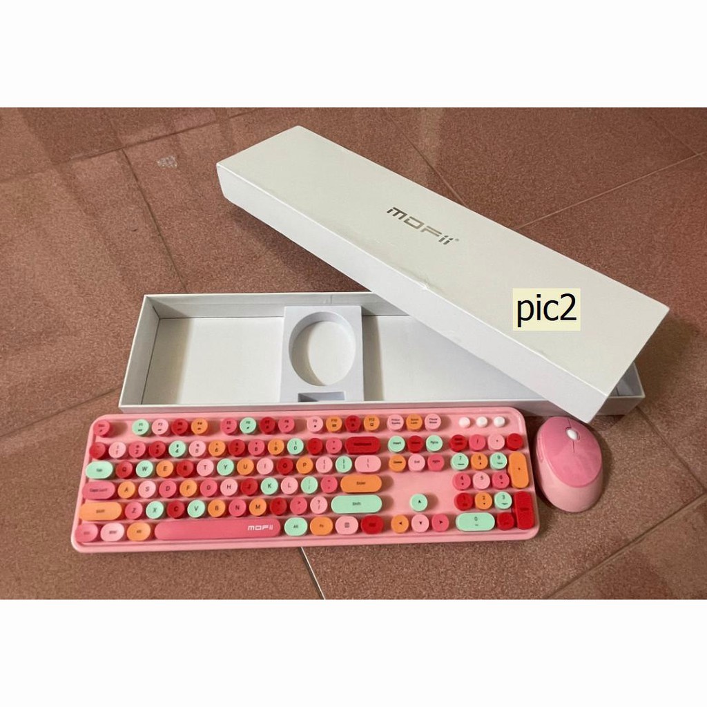 2FR5 【RDY Stock】Mofii Wireless Mechanical Keyboard with Mouse USB 2.4G