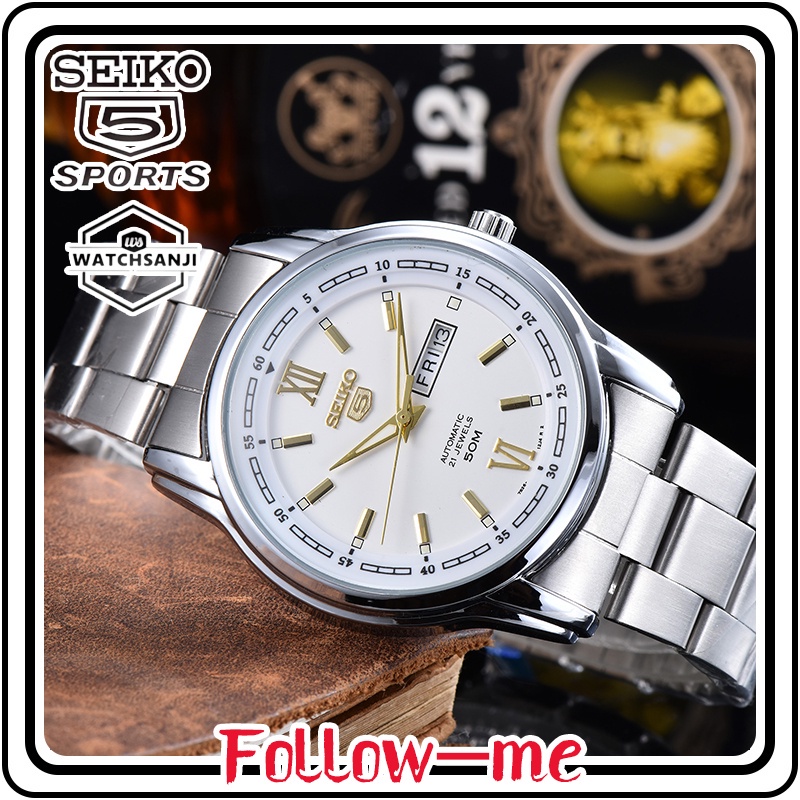 100 Original In stock Original Men Watches Seiko 5 21 Jewels Automatic Watch for Luminous wat