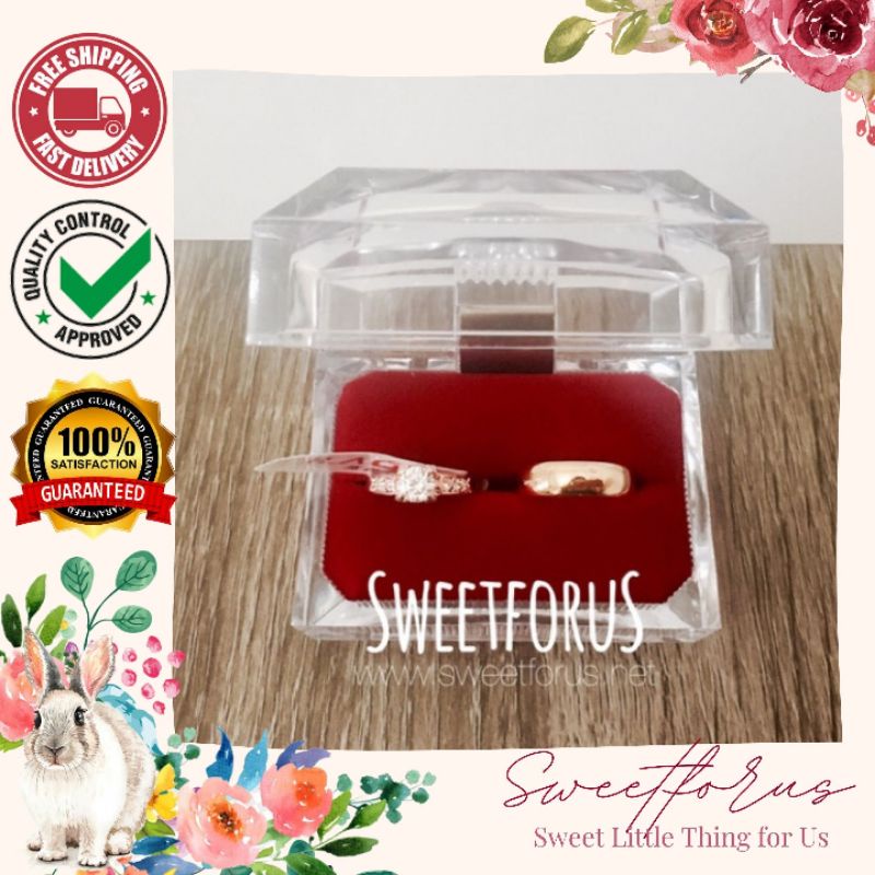 Acrylic Ring Box Valentine's Day Proposal Confession main image 1