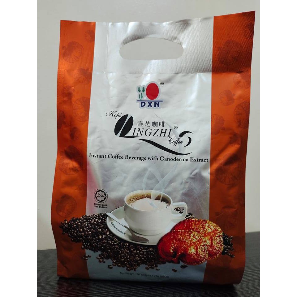 DXN Lingzhi Instant Coffee Beverage with Ganoderma Extract Shopee