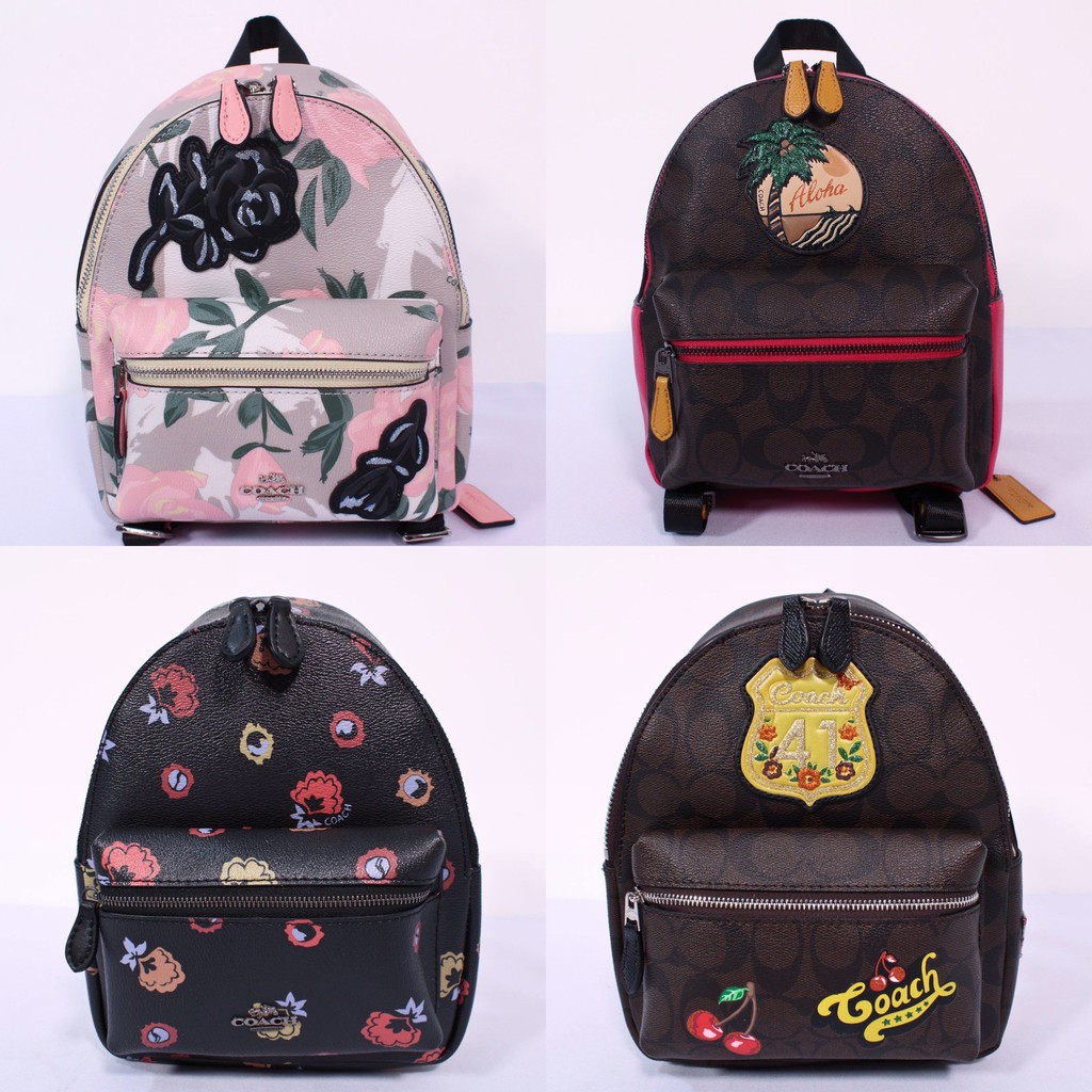 Coach Mini Charlie Backpack F25869 F28948 F22234 F25909 Shopee