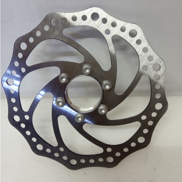 Bike disc brake rotor with 6 bolt flange adapter for thread type Hub ...