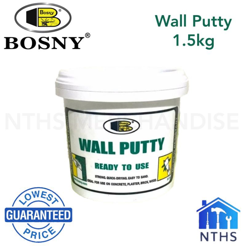 CHEAPEST] BOSNY Wall Putty 1.5kg