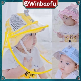 Baby Kids Sun Hats With Removable Face Visor Shield Uv Protection