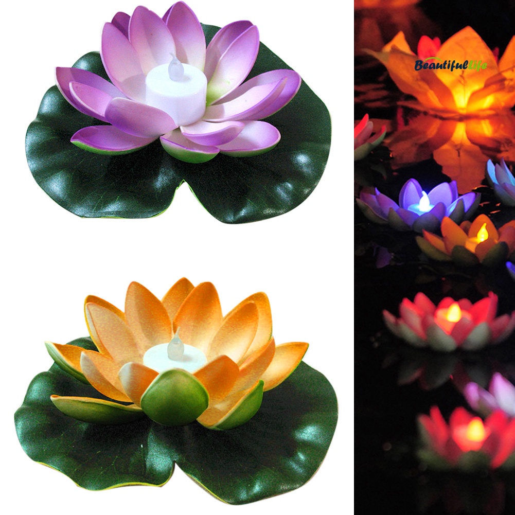 Lotus Solaire LED Décoratif Pour étang - 28 Cm, Lumière Gradient Rose | Décoration Bassin, Jardin