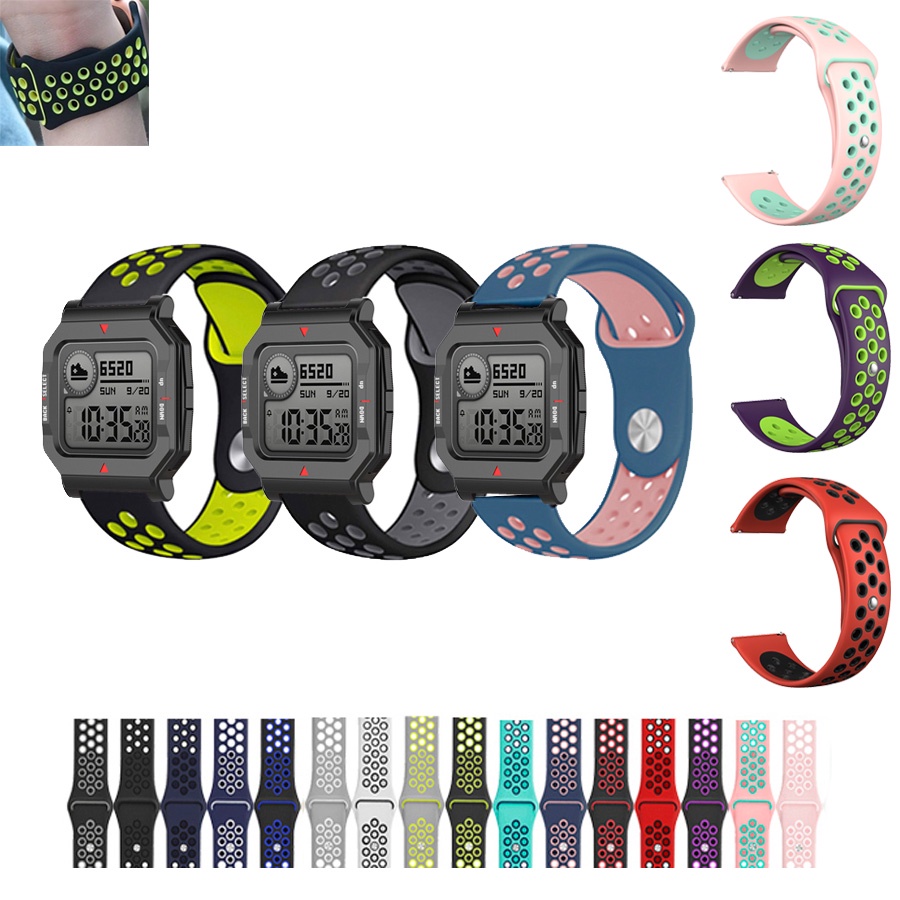 Cinturino In Silicone Per Amazfit GTS / GTS2 / GTS 2e / GTS 2 Mini E Bip U PRO / Bip / Bip Lite - 20mm Con Sgancio Rapido