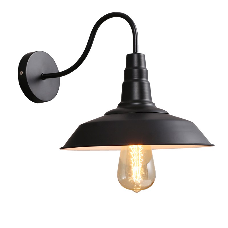 industrial vintage wall lamp indoor brass wall lamp black | Shopee ...