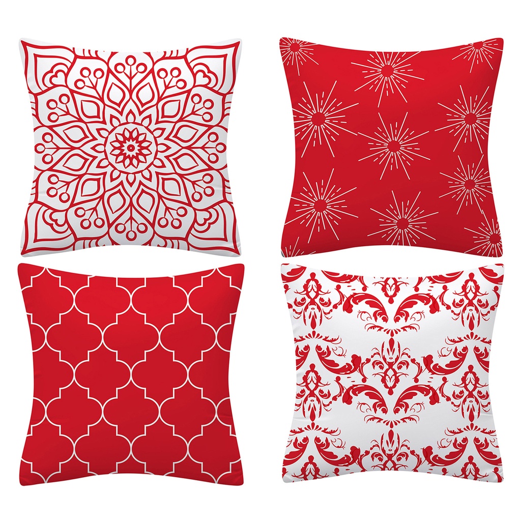 Thick Red Pillow cases 70 x 70 . 60 x 60. 55 x 55.50 x 50 ,45 x 45 , 40