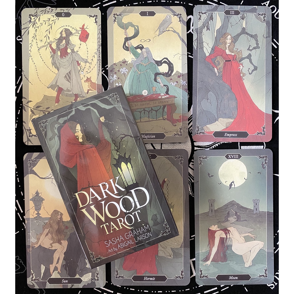 Dark Wood Tarot Karten - 78 Karten Set Mit Samtbeutel