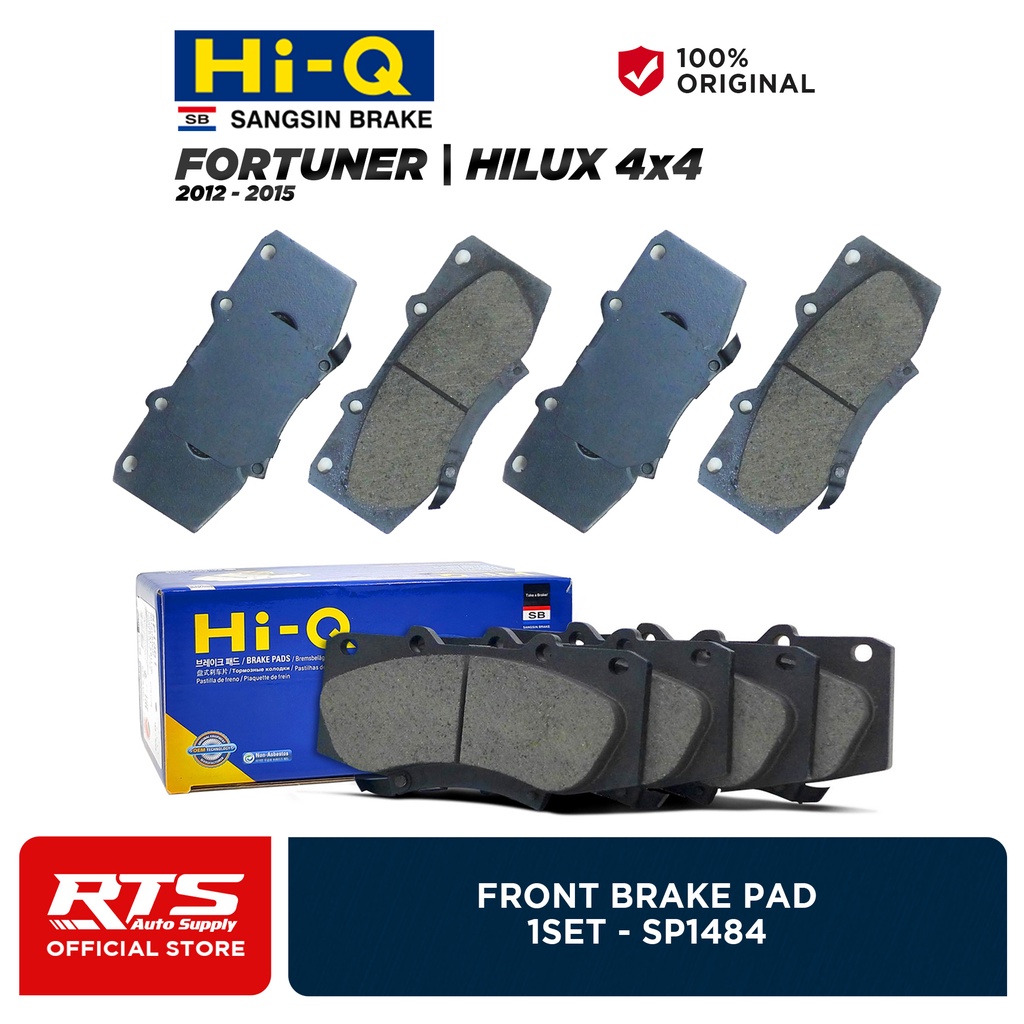 Hi-Q Front Brake Pads for Toyota Fortuner [2012-2015] Hilux (4X4) [2012 ...