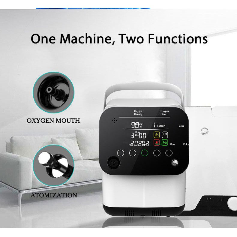 ZY-1S Portable Oxygen Concentrator Mini Oxygen Machine 1-6L/min