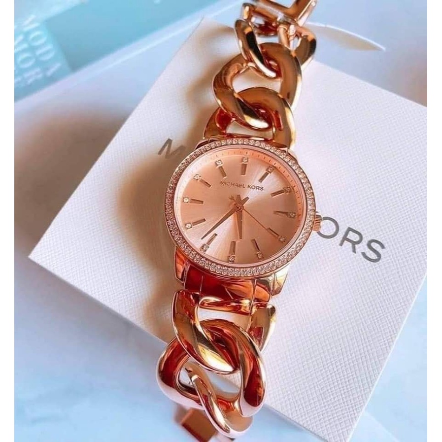 Mk twisted rose gold sale