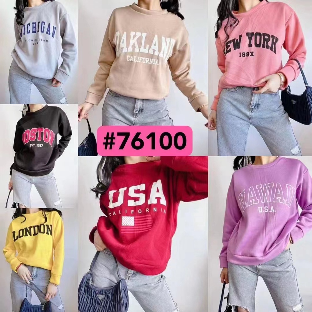 JACKET States Sweater Long Sleeve Pullover Oversized Loose Fit | Shopee ...