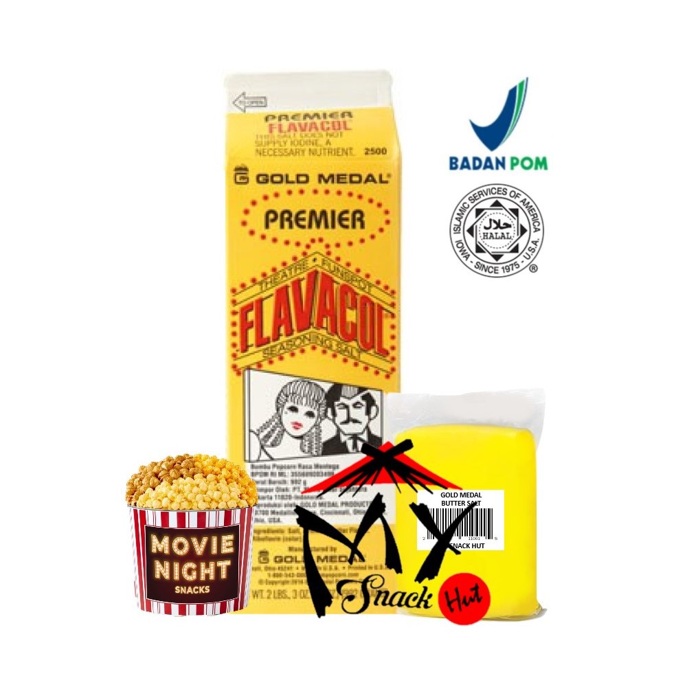 Gold MEDAL POPCORN GLAZE POP CORN FLAVACOL SALT SEASONING BUTTER