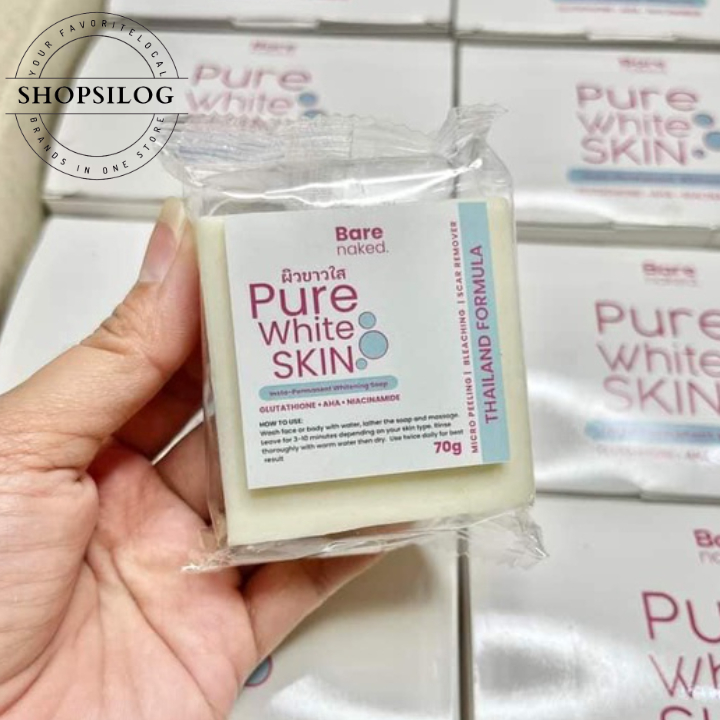 Bare Naked Pure White Skin Soap G Shopee Philippines