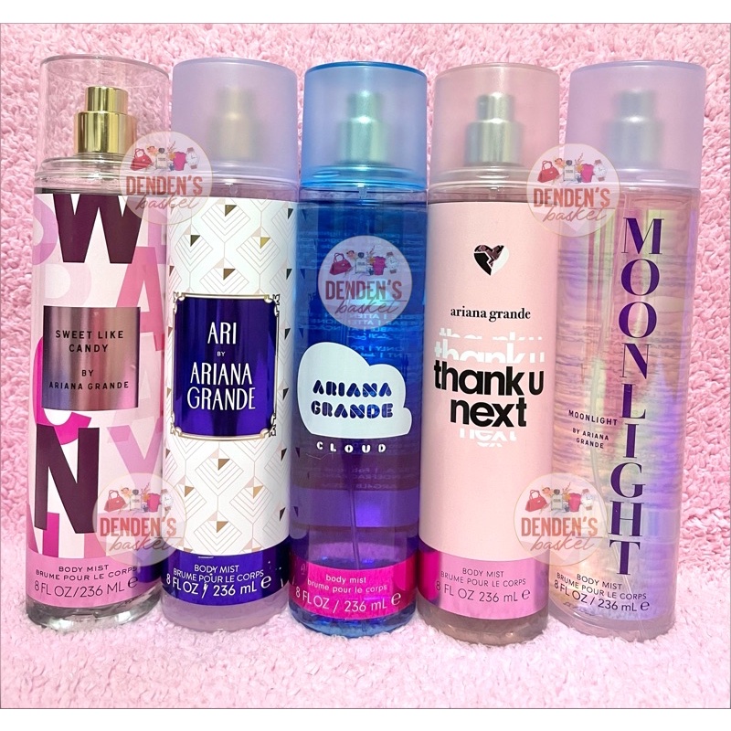 ARIANA GRANDE BODY MIST 236 ML (Cloud, Thank U Next, Ari, Moonlight ...