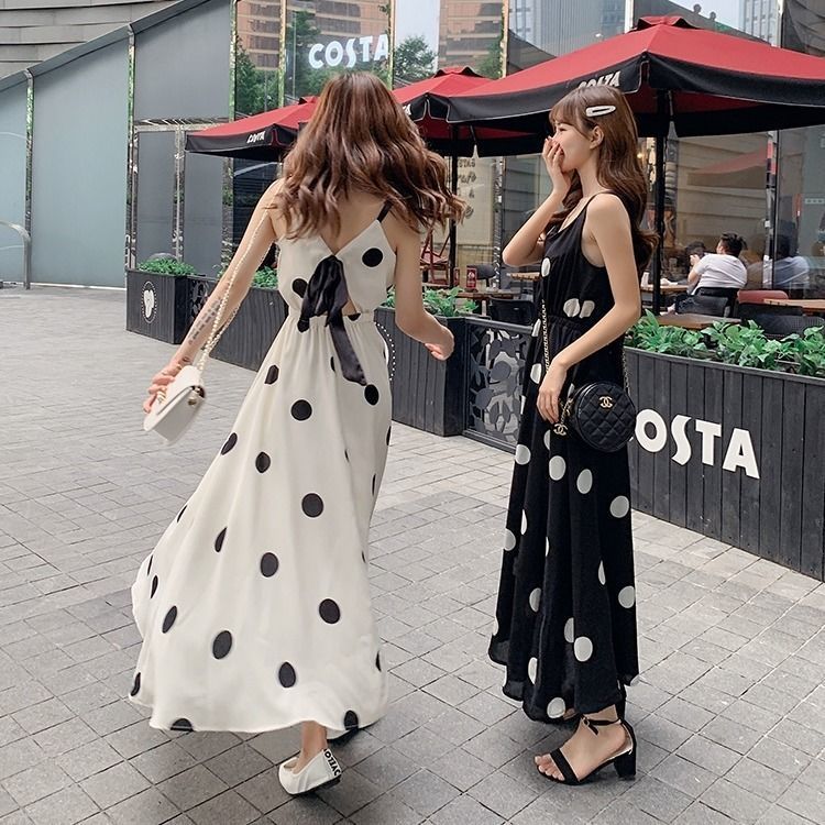 Polka dot outlet dungaree dress