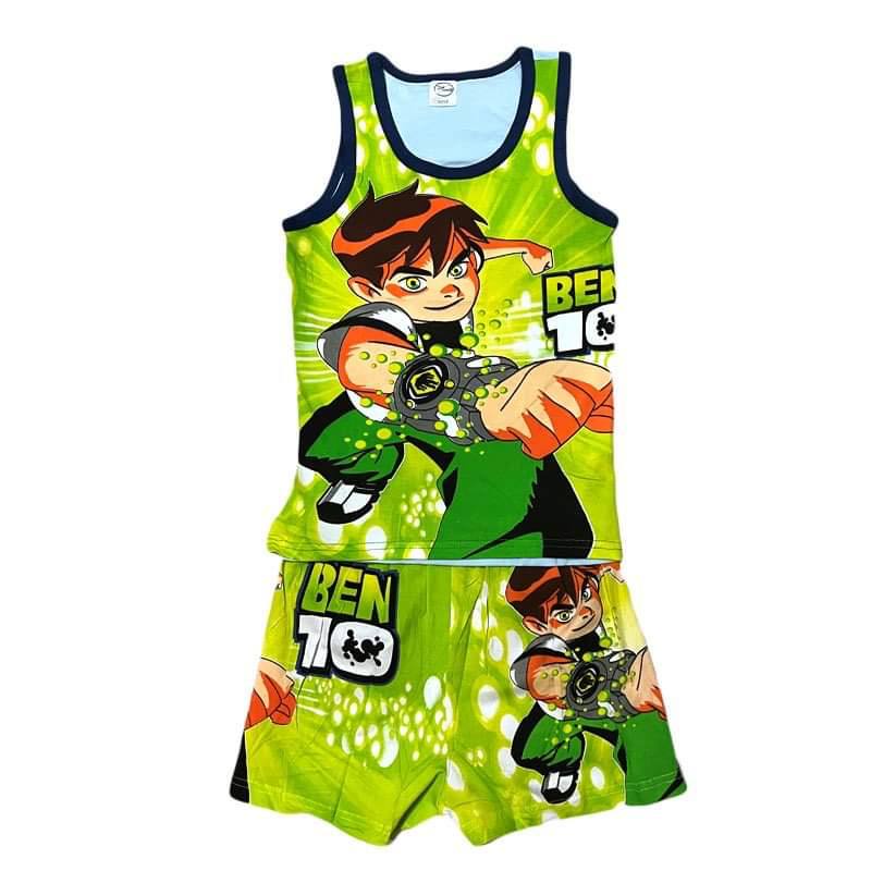 HOME Chic hut Nice kids terno, Cartoon patterns in various colors(sando ...