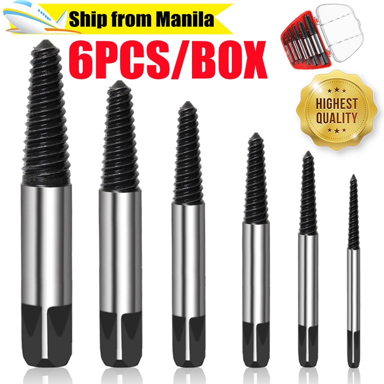 Screw Extractors Center Drill Bits Guide Set Damaged Broken Bolt