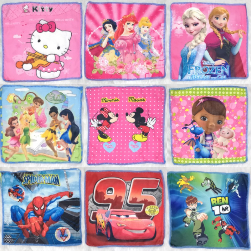 LBC COD Baby Kids Disney Character Washcloth Face Towel Shopee Philippines