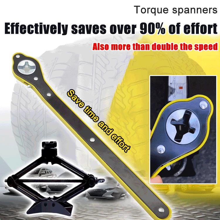 Wrench Car-Mounted Hand-Operated Jacks With Power-Saving Ratchets Labor ...