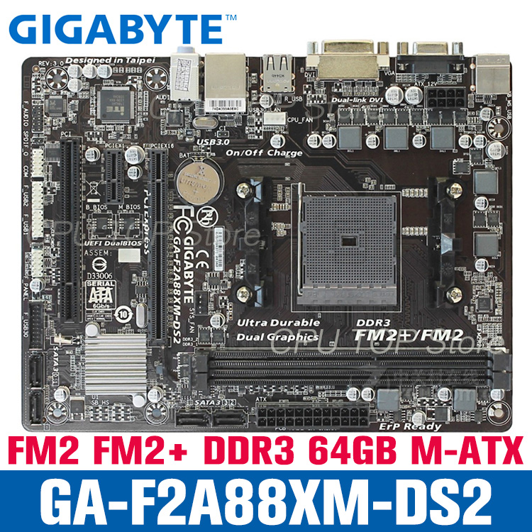 Gigabyte F2A88XM DS2 F2A88XM DS2 TM F2A88XM HD3 DDR3 64GB Socket FM2 FM2 A88 A88X GA F2A88XM DS2 Desktop Motherboard Used Shopee Philippines