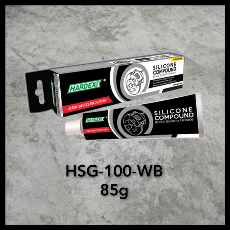 HARDEX HSG100WB SILICONE COMPOUND BRAKE SYSTEM GREASE 85G / RUBBER