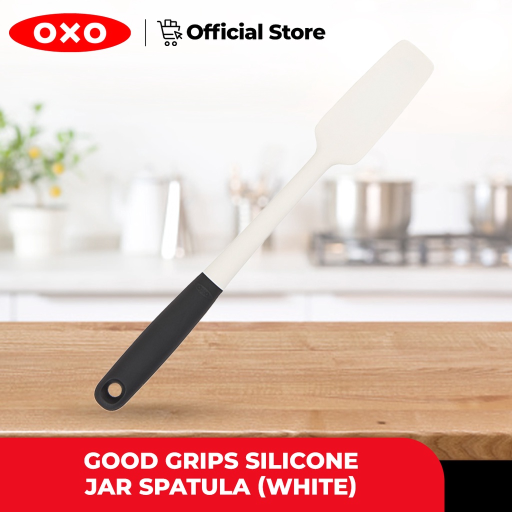 OXO Good Grips Silicone Jar Spatula White Shopee Philippines