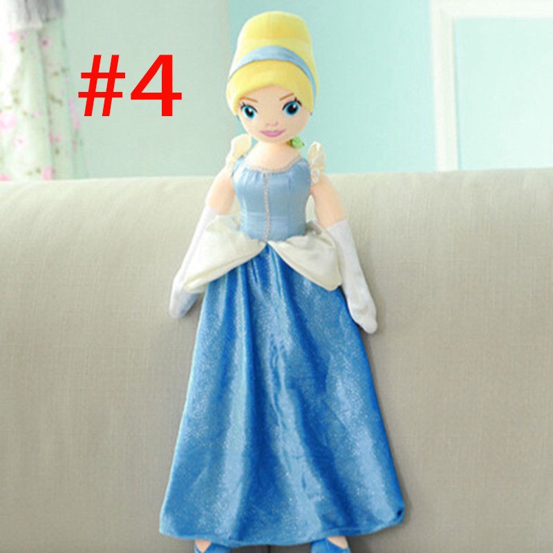 55cm Cartoon Disney Princess Rapunzel Cinderella Snow White Soft Plush Doll  Stuffed Toy Soft | Shopee Philippines