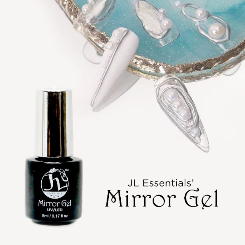 JL Essentials Mirror Gel Polish Silver Chrome 5ml | Shopee Philippines