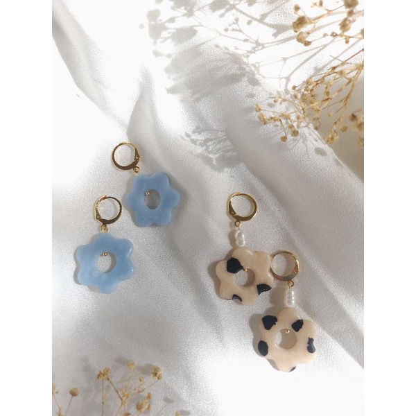 Claire Hoop Earrings Polymerclay (Hypoallergenic) Shopee Philippines