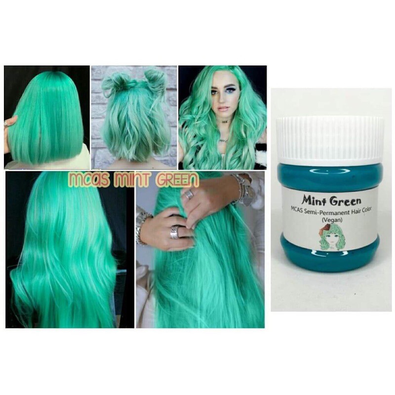 Mint green deals hair dye