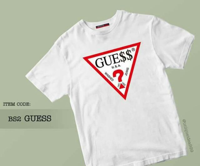 GUESS T SHIRT for ladies. costumized printed. cod Shopee Philippines