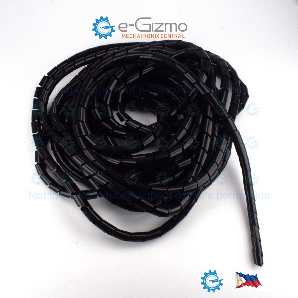 10Meters PE Spiral Cable Wire Wrap Organizer 10M 6mm 8mm 12mm Shopee