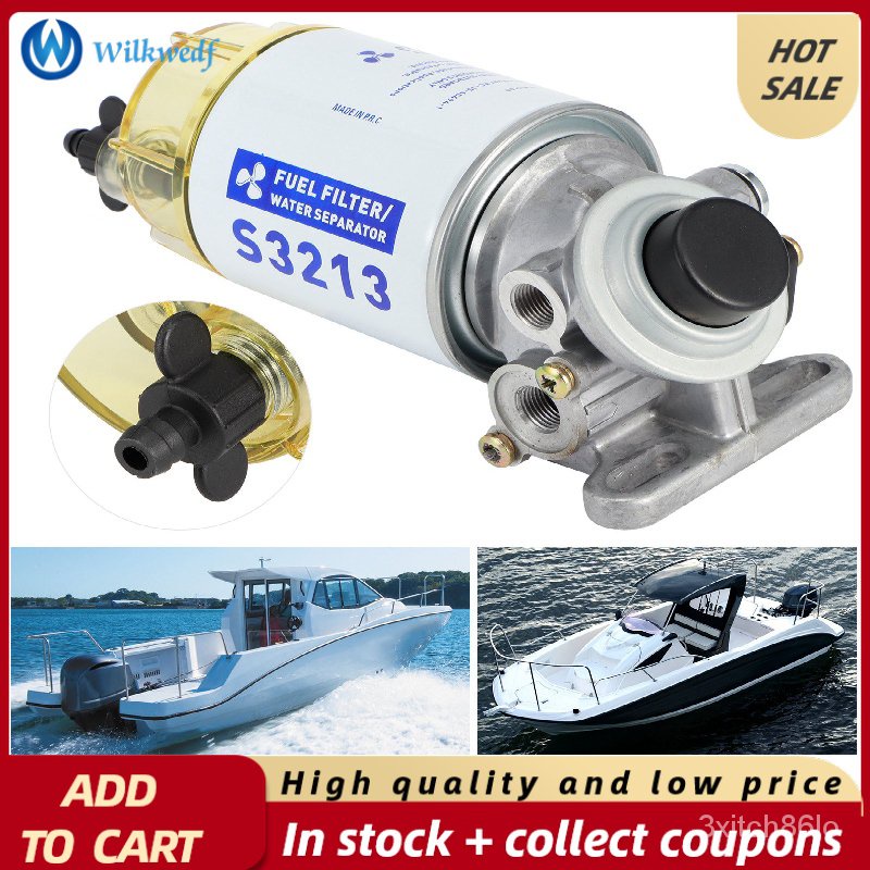 Marine Fuel Filter Water Separator Complete Kit S3227 Boat Outboard ...