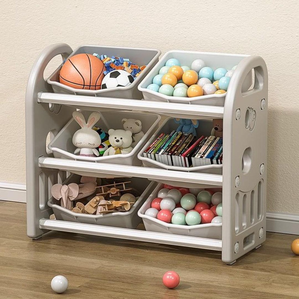 3 Layer Toy Storage 6 Basin Toy Organizer Toy Rack for Children by ...